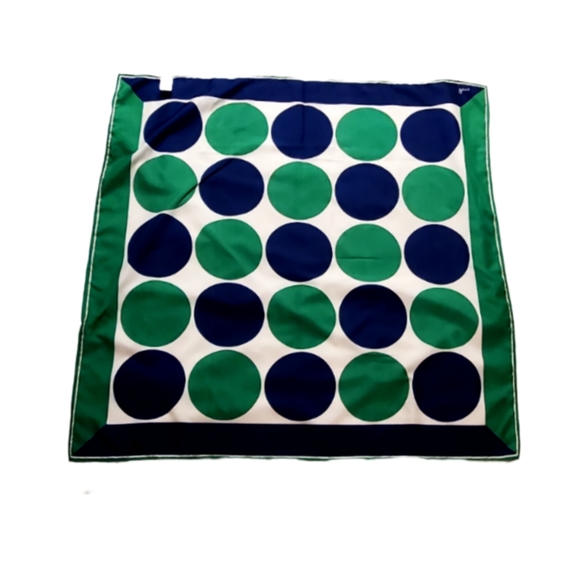 Vera Neuman Accessories - Vintage Vera Neuman  Green Blue White Scarf